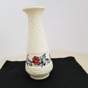 Floral Cream Vase 8" Tall
